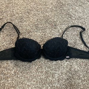 Victoria secret PINK black lace bra